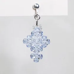 Clips  - Silver 925 - Earrings Urielle - Clips  - Silver 925 - Argent 925